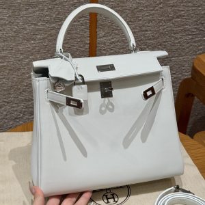 에르메스 켈리 25 스위프트 01 블랑