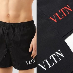 발렌티노 VLTN 로고 비치 팬츠