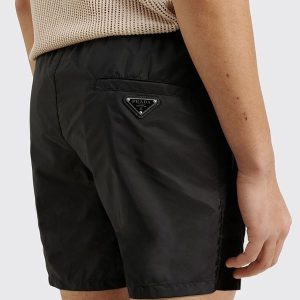 프라다 백 플레이트 비치 팬츠