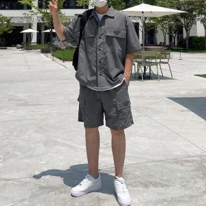 프라다 나일론 셋업