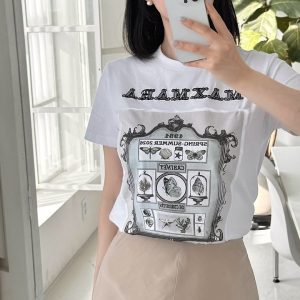 막스마라 풀패키지 반팔티셔츠 화이트 (여성용)