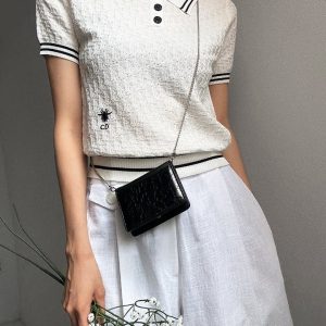 디올 케리아 카라 반팔티셔츠 (여성용)