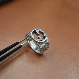 [488번] 구찌 인터로킹 G 페이즐리 반지