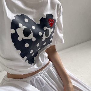 꼼데가르송 빅하트 반팔티셔츠