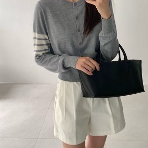 톰브라운 라운드 가디건 (여성용)
