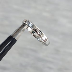 [417번] 메종마르지엘라 스털링 실버 로고반지 Silver 92.5
