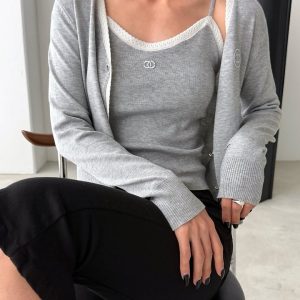 샤넬 코코 나시 + 가디건 SET (여성용)