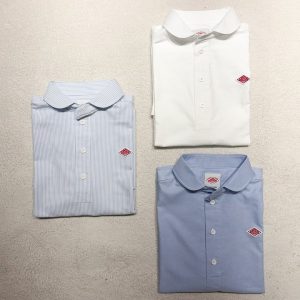단톤 풀오버 반오픈 반팔 셔츠