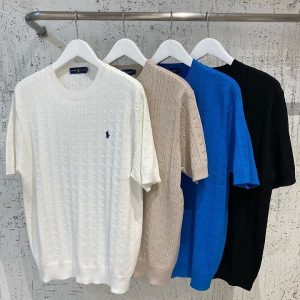 폴로랄프로렌 꽈배기 반팔니트