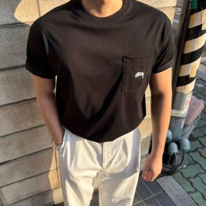 스투시 숏슬리브 포켓 반팔