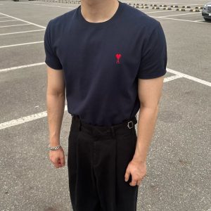 아미 하트로고 쿨 반팔니트