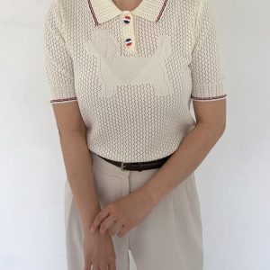 톰브라운 도그 PK 카라 반팔니트 (여성용)