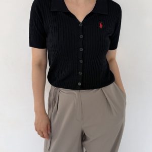 폴로랄프로렌 오픈 반팔가디건 (여성용)