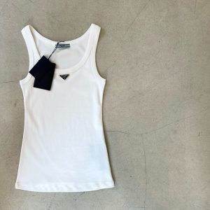 프라다 립 니트 저지 탱크탑 (여성용)