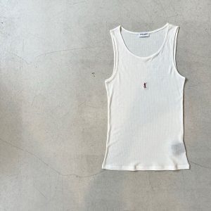 입생로랑 카산드라 로고자수 울 탱크탑 (여성용)