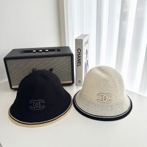 샤넬 25cc 로고 크로셰 버킷햇