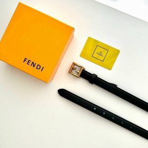 펜디 FF 리버시블 레더 벨트 (여성용)