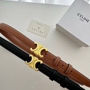 셀린느 트리옹페 레더 벨트
