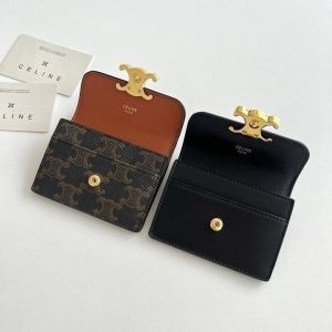 셀린느 트라이엄프 플랩 카드홀더