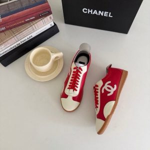 샤넬 26 CC로고 스니커즈 신발 레드