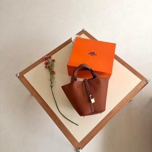 에르메스 피코탄 락 18백 브라운