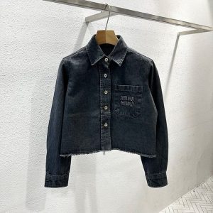 미우미우 흑청 데님 자켓 (여성용)