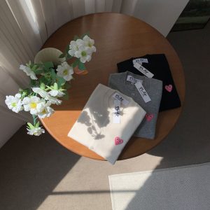 꼼데가르송 핑크와펜 가디건
