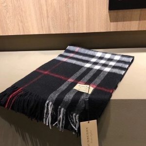 버버리 캐시미어 전통 머플러 (블랙)